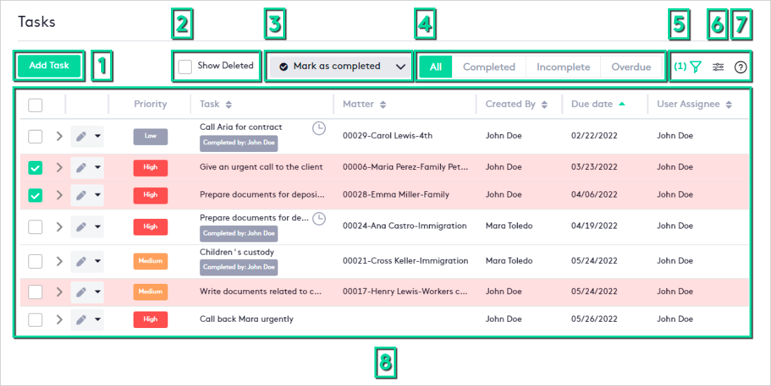 Tasks module Overview - Maatdesk Support